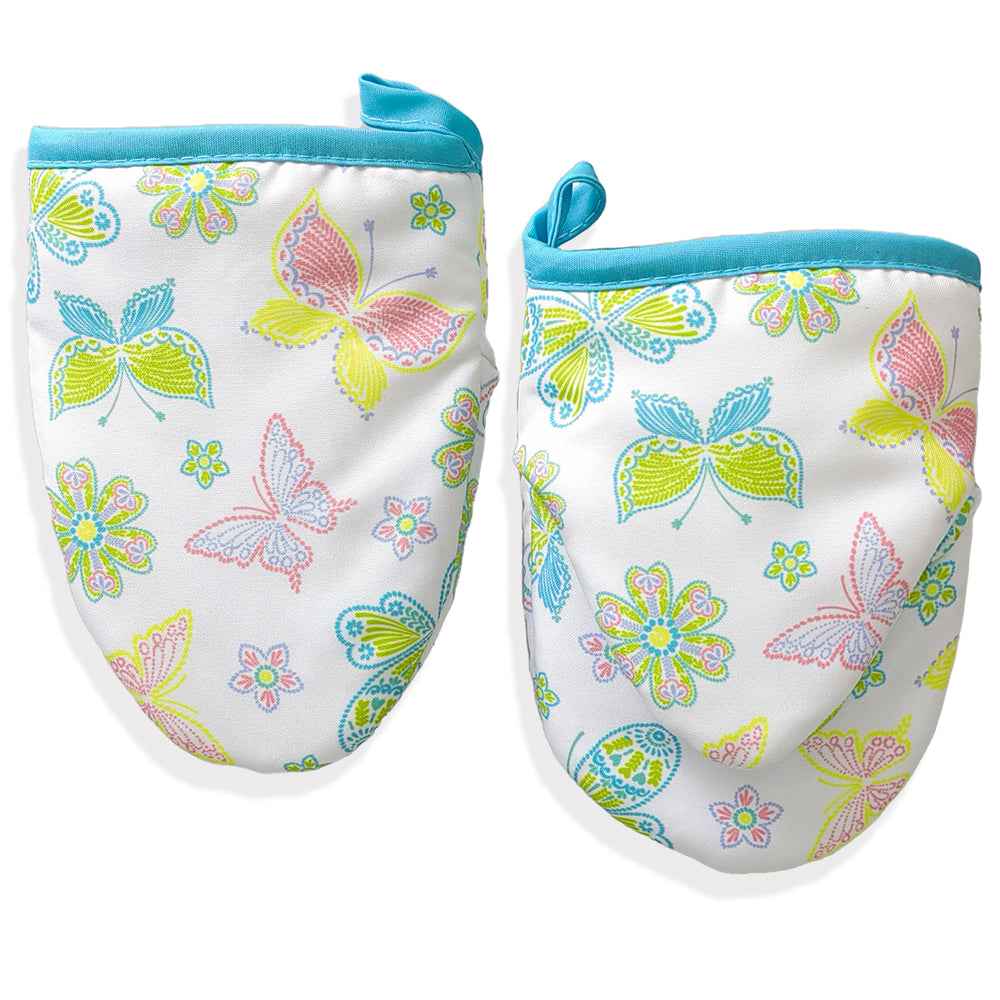 Pair of Mini Oven Mitts-All a Flutter