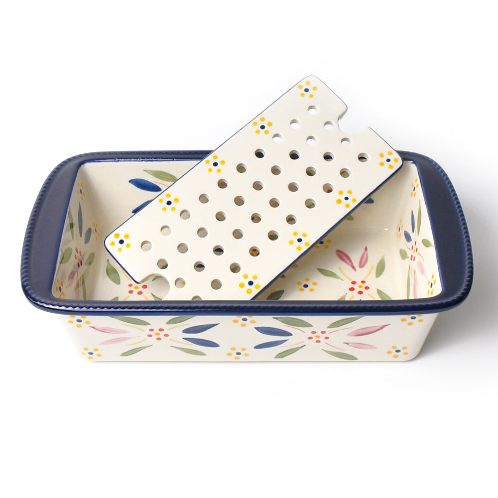 Meatloaf Pan with Drip Tray- Old World Confetti