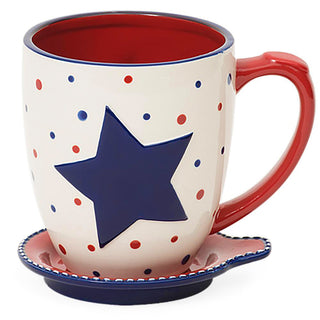 Star Stitched Mug