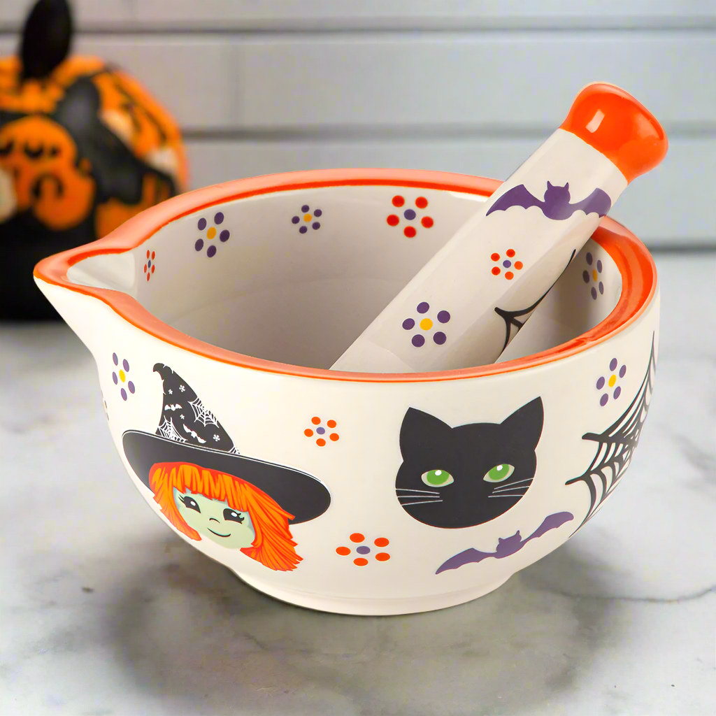 Temp-tations Halloween Boofetti Mortar & Pestle in kitchen