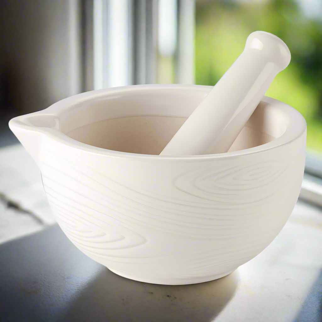 Temp-tations Woodland White Mortar and Pestle Set