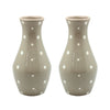 Essentials 36-oz Wine Decanters, Set of 2-Polka Dot Taupe