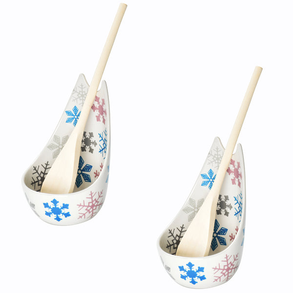 Standing Spoon Rests, Set of 2-Snowflake