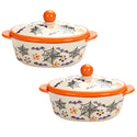 9 oz Baking Dishes with Lids, Set of 2-Halloween Boofetti