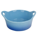 Stoneware Bread Basket-Ombre Blue