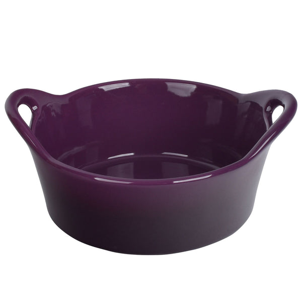 Stoneware Bread Basket-Ombre Purple