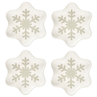 Buy snowflakes Figural Plates, Set of 4