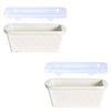 12 oz Mini Loaf Pans, Set of 2-Bee-lieve White