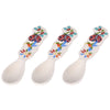Seasonal Ceramic Spoons, Set of 3-GardenSeasonal Ceramic Spoons, Set of 3-Garden