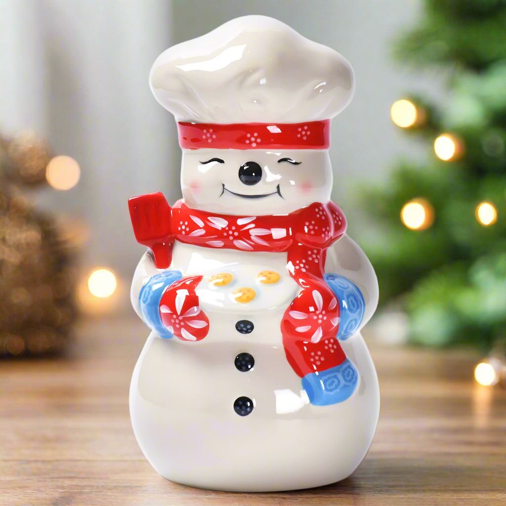 Merry Chefs 8” Ceramic Christmas Figurine