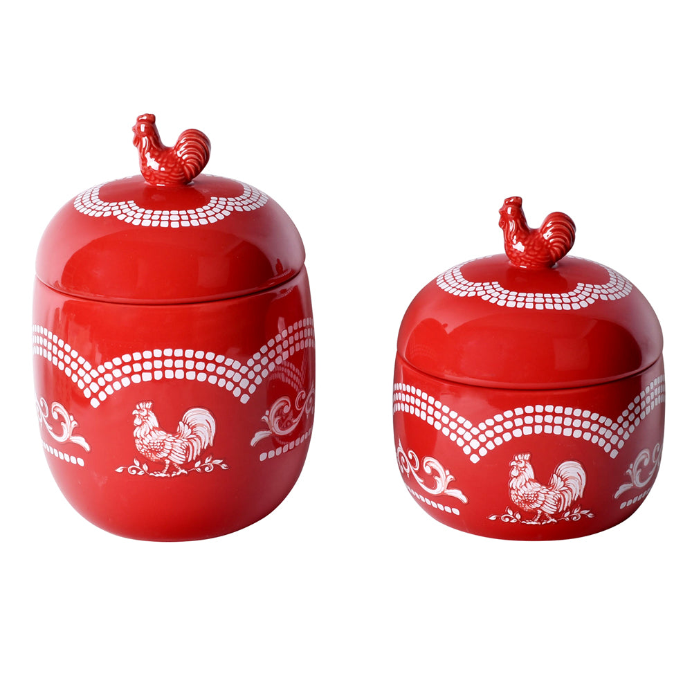 Countertop Storage Canisters, Set of 2 Temptations LLC.