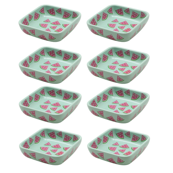 Temp-tations 4 oz Dipping Bowls, Set of 8-Watermelon