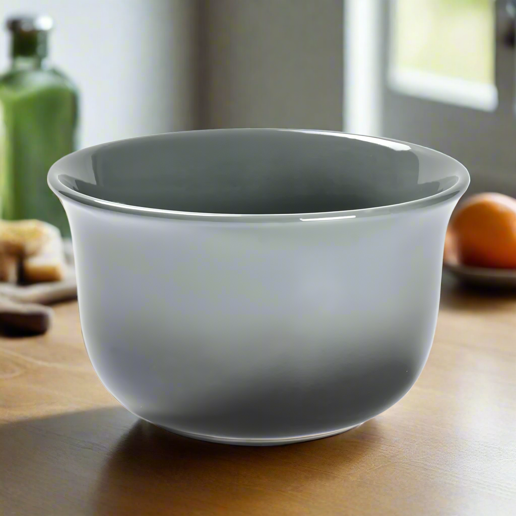 Temp-tations Grey Ombre 2-qt Serving Bowl on kitchen counter