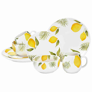 8-Piece Dinnerware Set-Lemons & Palm