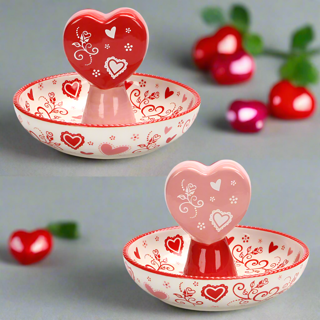 Temp-tations Set of 2 Figural Romance Candy Dishes