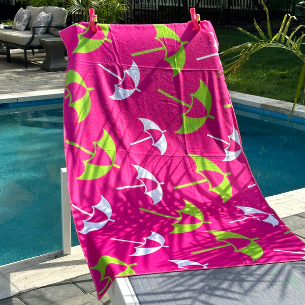 Temp-tations Beach Towels, Set of 2-Beach Umbrella  