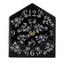 Desktop Clock-Floral Lace Black