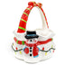 Temp-tations Holiday Figural Ceramic Basket-Snowman