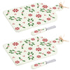 Stoneware Cutting Boards, Set of 2-Holly Peppermint