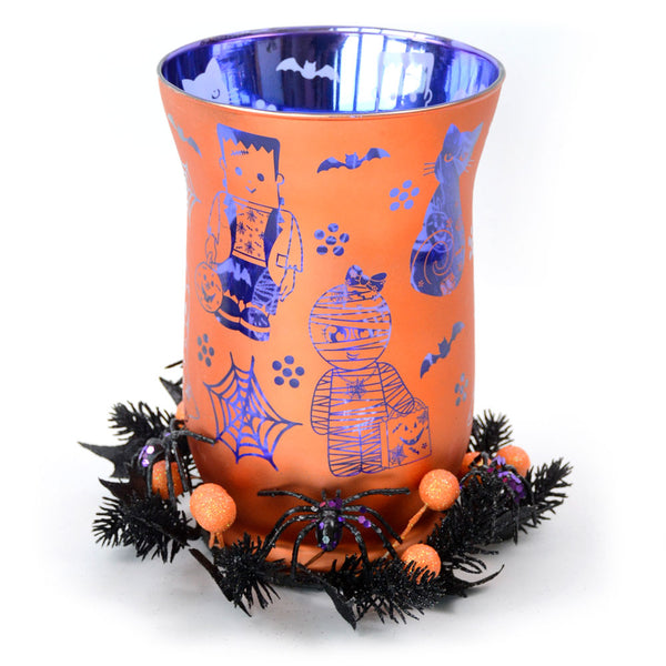 8" Hurricane with Decorative Ring & Fairy Lights-Halloween Boofetti