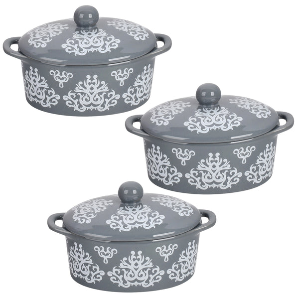 Temp-tations Set of 4 Winter Whimsy Cast Iron Cookie Skillets 