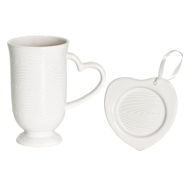 18 oz Mug with Lid-It-Woodland White