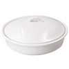 Pie Plate with Domed Lid-Woodland White
