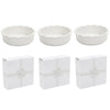 Mini Pie Plates with Gift Boxes, Set of 3-Woodland White