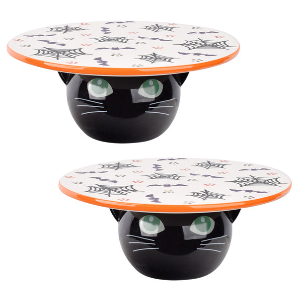 Limited Edition 10” Cake Plates, Set of 2-Boofetti Cat