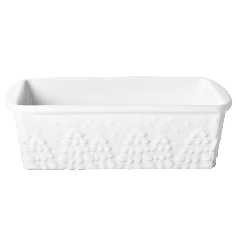 1.75 qt Loaf Pan-Frosty Forest White