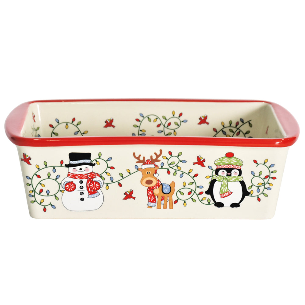 1.75 qt Loaf Pan-Winter Whimsy