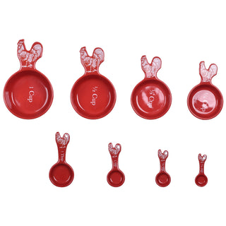 Measuring Cups & Spoons Set-Doodle Doo-Red