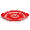 Oval Deep Dish Lid It-Doodle Doo-Red