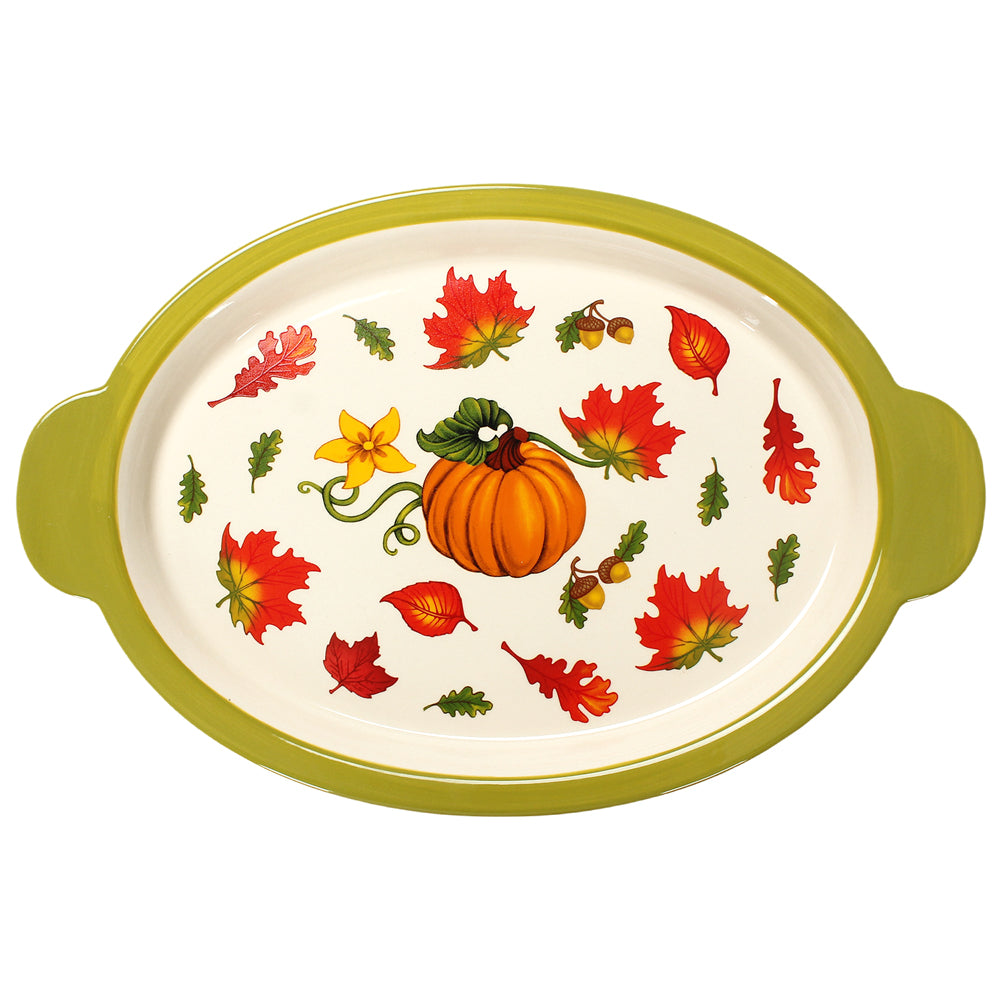 Oval Deep Dish Lid-it®-Harvest Mix