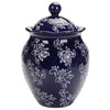 2.5qt Cookie Jar-Floral Lace Blue