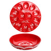 14” Egg Tray w/ 5qt Bowl-Doodle Doo-Red
