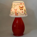 Ceramic 8" Lamp with Fabric Shade-Winter Whimsy
