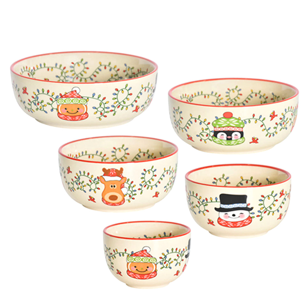 Buy winter-whimsy-lights Nesting Dip and Prep Bowls, Set of 5