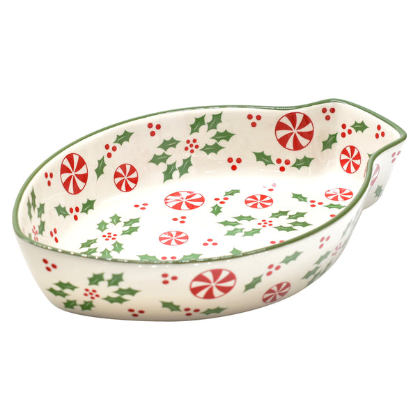Figural 1qt Bowl-Holly Peppermint