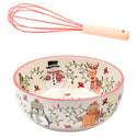 2qt Bowl with Whisk-Winter Whimsy