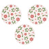 Set of 3 Stoneware Trivets-Holly Peppermint