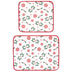 Set of 2 Drying Mats-Holly Peppermint