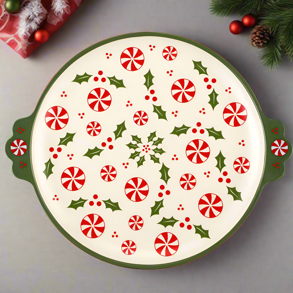 Nostalgic Seasonal 14" Round Serving Platter 