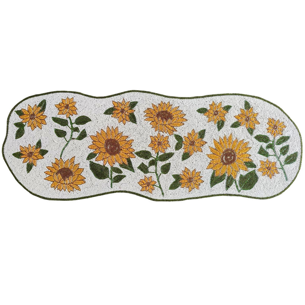 Beaded Table Runner-Sunflower