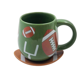 Football Mug with Football Lid-It®