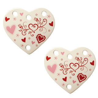 Figural Ceramic Trivets, Set of 2-Romance