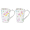 Tall Bistro Mugs with Thumb Rest, Set of 2-All a Flutter