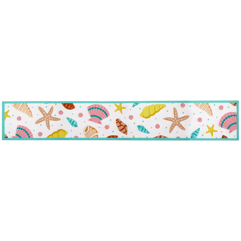 Washable Table Runner, 72"-Summer Shells