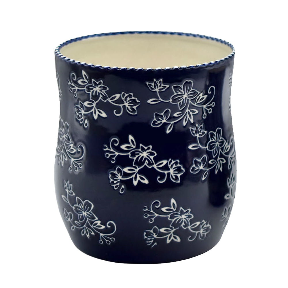 Buy floral-lace-blue 2qt Utensil Crock