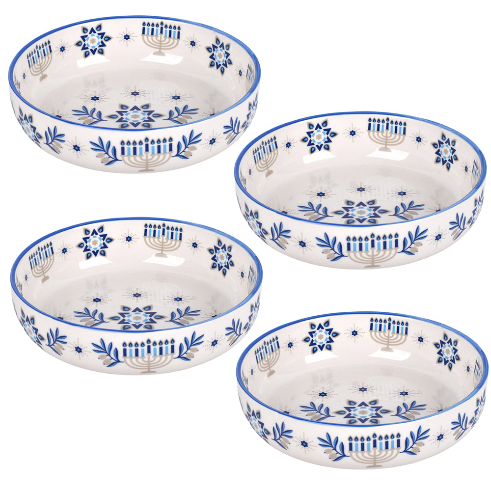 32oz Bowls, Set of 4-Festive Lights